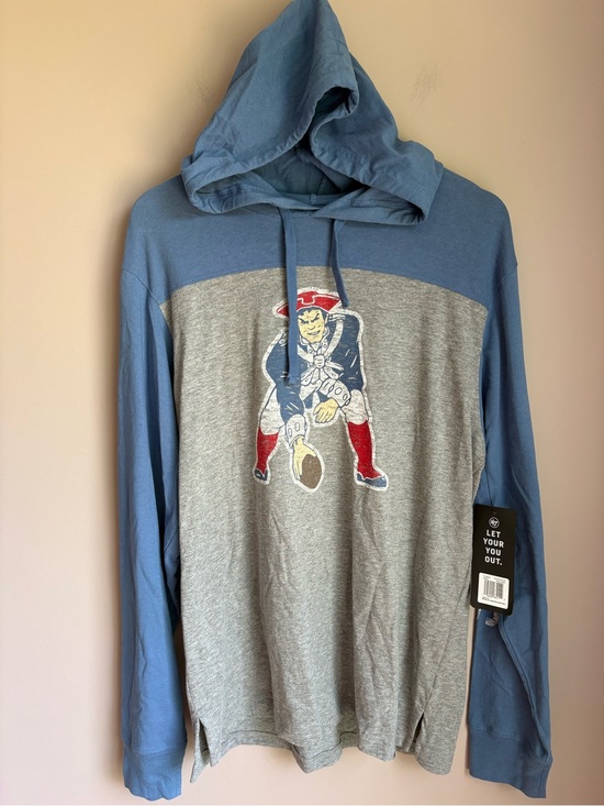 ‘47 Brand Other - NWT ‘47 Men’s New England Patriots Long Sleeve Hoodie T-Shirt Size Medium